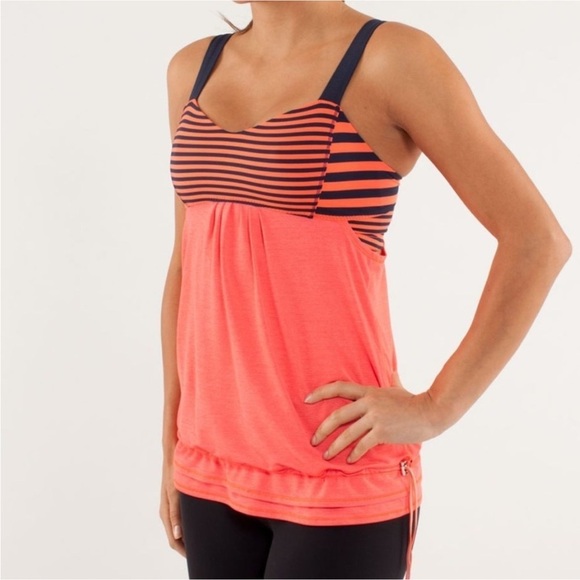 lululemon athletica Tops - Lululemon Back On Track Classic Stripe Tank
